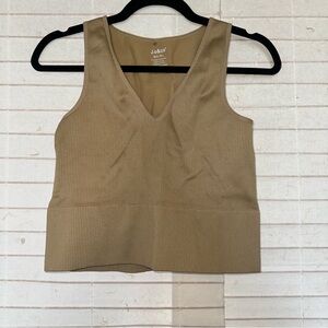 J.O&CO Tan Ribbed Women's Top